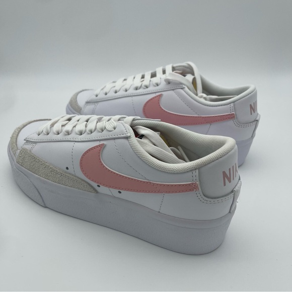 New Nike Blazer Low Platform 'White Pink Glaze' Women's 6.5 #DJ0292-103 - Picture 2 of 6